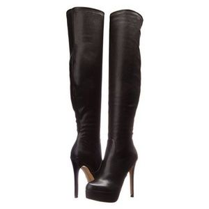 Knee high black boots